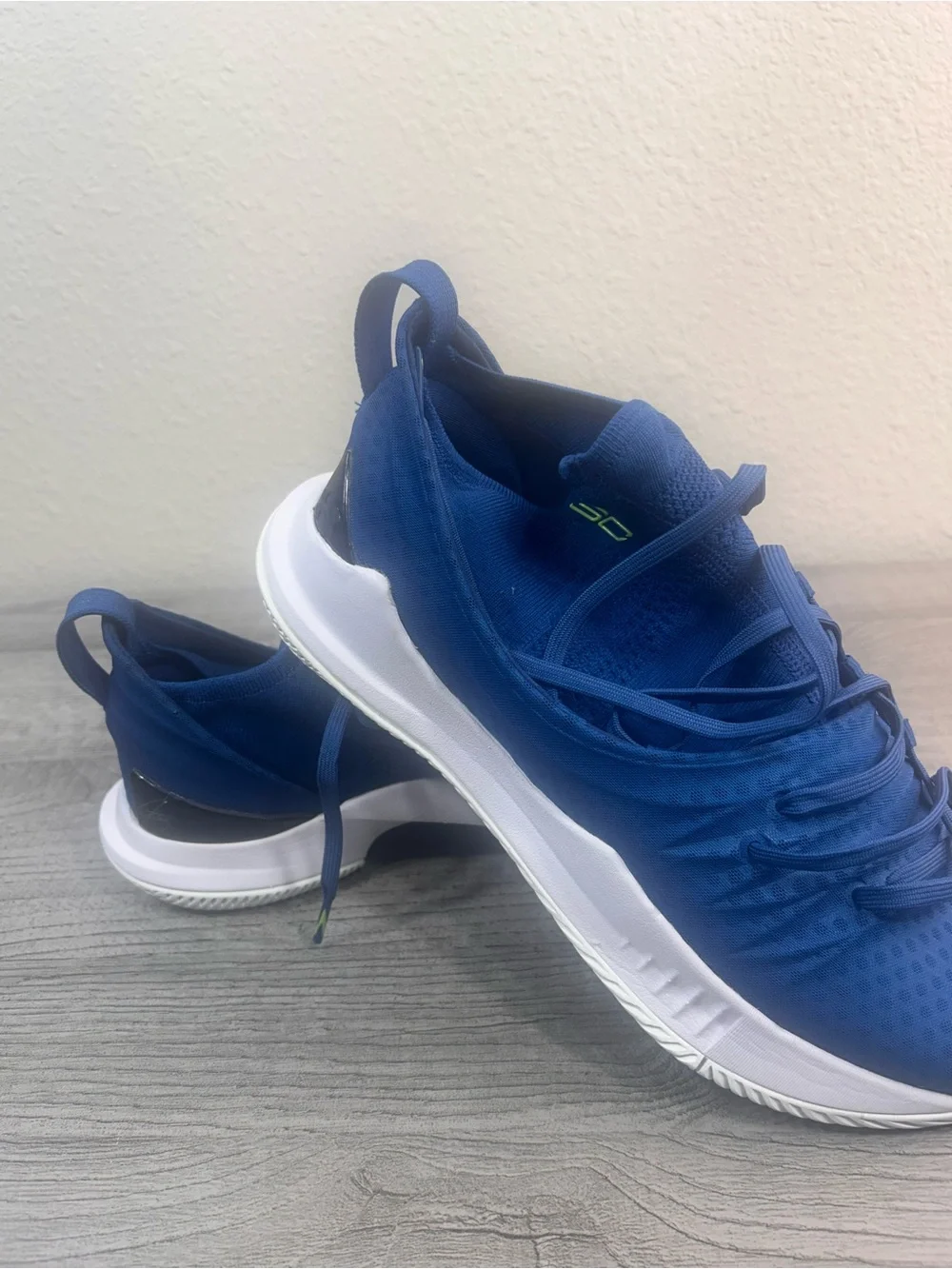 Under Armour Curry 3Z Blue Basketball Shoes Men’s Athletic Sneakers Size 9.5